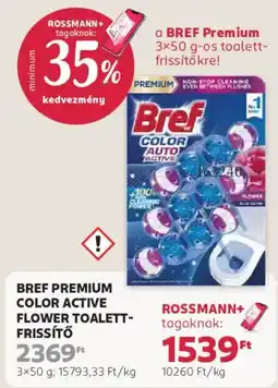 Rossmann Bref color active toalett-frissítő ajánlat