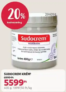 Rossmann Sudocrem krém ajánlat