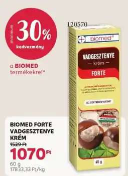 Rossmann biomed forte vadgesztenye krém ajánlat