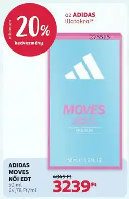 Rossmann adidas moves női edt ajánlat