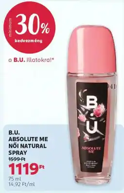 Rossmann B.u. absolute me női natural spray ajánlat