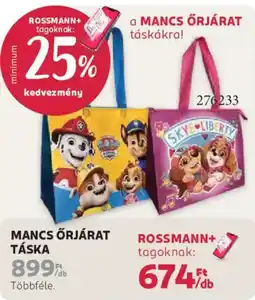 Rossmann ManCs Órjárat táska ajánlat