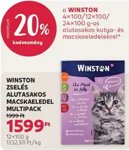 Rossmann Winston zselés alutasakos macskaeledel ajánlat