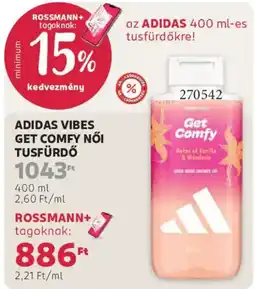 Rossmann adidas vibes get comfy női tusfürdő ajánlat