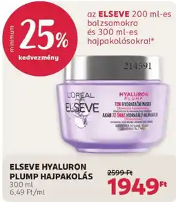 Rossmann Elseve hyaluron plump hajpakolás ajánlat