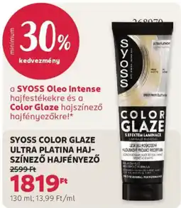 Rossmann syoss color glaze ultra platina hajszínező hajfényező ajánlat