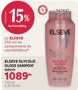 Rossmann elseve glycolic gloss sampon ajánlat
