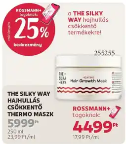 Rossmann The Silky Way hajhullás csökkentő thermo maszk ajánlat