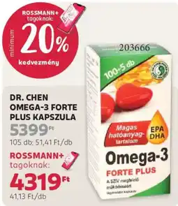 Rossmann Dr. Chen omega-3 forte plus kapszula ajánlat