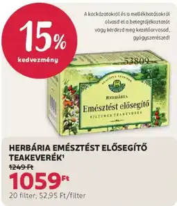 Rossmann Herbária emésztést elősegítő teakeverék ajánlat