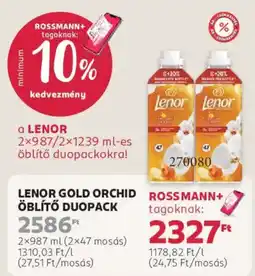 Rossmann Lenor Gold orchid öblítő duopack ajánlat