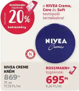 Rossmann Nivea creme ajánlat