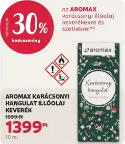Rossmann Aromax karácsonyi hangulat illóolaj keverék ajánlat