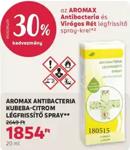 Rossmann Aromax antibakteria légfrissítő spray ajánlat
