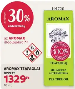 Rossmann Aromax teafaolaj ajánlat
