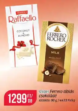 Coop ferrero szuper táblás csokoládé ajánlat