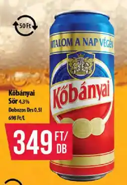 Coop Kőbányai sör ajánlat