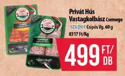 Coop Privát Hús Vastagkolbász ajánlat