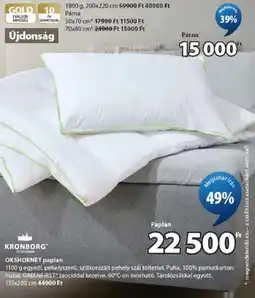 JYSK Kronborg okshornet paplan ajánlat