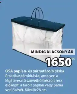 JYSK Osa paplan- és párnatároló táska ajánlat