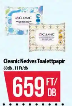 Coop Cleanic nedves toalettpapír ajánlat