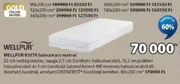 JYSK Wellpur kvita habszivacs matrac ajánlat