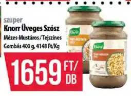Coop Knorr üveges szósz ajánlat