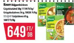 Coop Knorr mágombódeves ajánlat