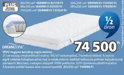 JYSK Dreamzone vivo nagyon kemény rugós matrac ajánlat
