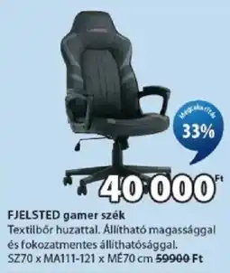 JYSK Fjelsted gamer szék ajánlat
