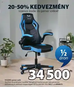 JYSK Vojens gamer szék ajánlat