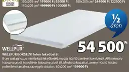 JYSK Wellpur Bokselvi fehér fekvőbetét ajánlat