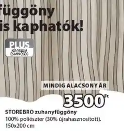 JYSK Storebro zuhanyfüggöny ajánlat