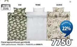 JYSK Flanel ágyneműhuzat-garnitúrák ajánlat