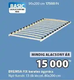JYSK Bremesa fix keretes ágyrács ajánlat