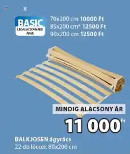 JYSK Basic ágyrács ajánlat