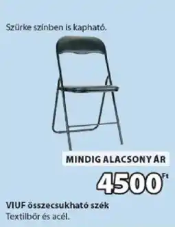 JYSK Viuf összecsukható szék ajánlat
