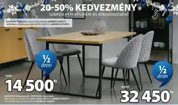 JYSK Aabenraa étkezőasztal + Kokkedal étkezőszék ajánlat