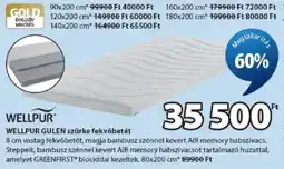 JYSK Wellpur gulen szürke fekvőbetét ajánlat