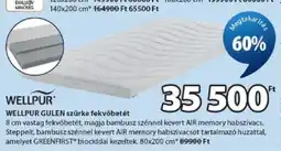 JYSK Wellpur gulen szürke fekvőbetét ajánlat