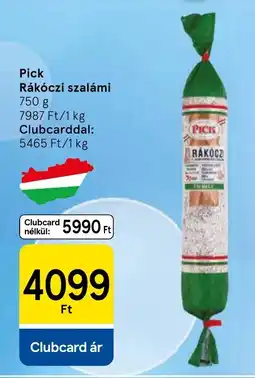 Tesco Pick rákóczi szalámi ajánlat