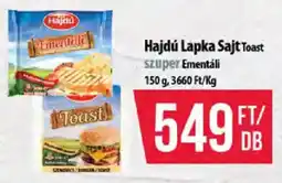 Coop Hajdú Lapka Sajt Toast ajánlat