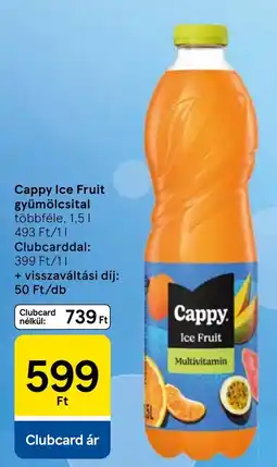 Tesco Cappy ice fruit ajánlat