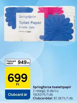 Tesco Springforce toalettpapír ajánlat