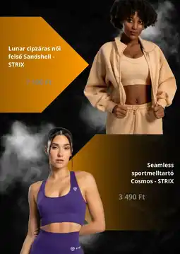GymBeam Strix lunar cipzáras női felső sandshell ajánlat