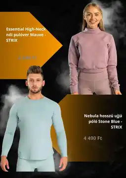 GymBeam Strix essential high-neck női pulóver mauve ajánlat