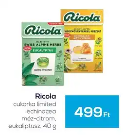 GRoby Ricola cukorka limited ajánlat