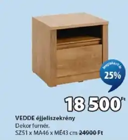 JYSK Vedde éjjeliszekrény ajánlat