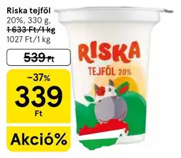 Tesco Riska tejföl ajánlat