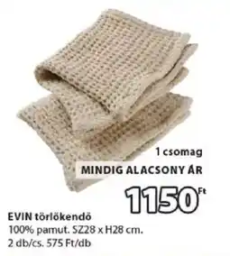 JYSK evin törölkendő ajánlat